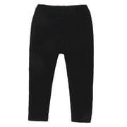 Qingpeng Clearance Toddler Baby Girls Cotton Tight Pant Infant Fall Winter Solid Ribbed Bottoms Bottoms Newborn Jogger